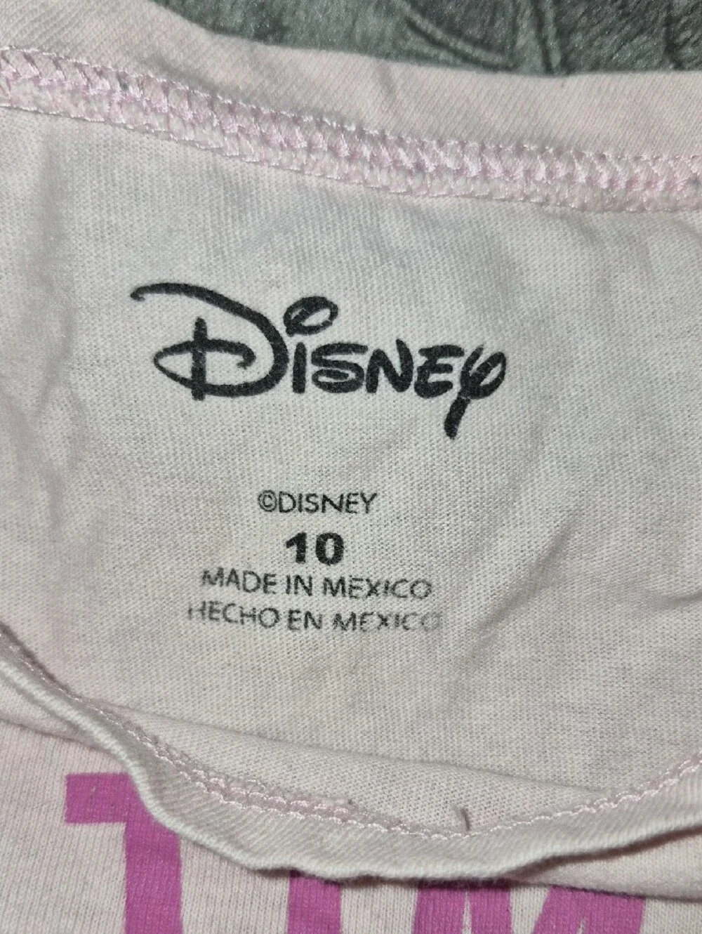 Disney Girls Light Pink Princess 'Find Time to Dream' Pajama Top
